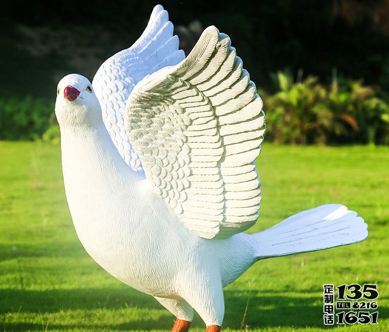 玻璃鋼樹(shù)脂仿真動(dòng)物公園草坪鴿子雕塑 玻璃鋼樹(shù)脂仿真動(dòng)物公園草坪鴿子雕塑
